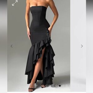 Babyboo Fashion black maxi dress